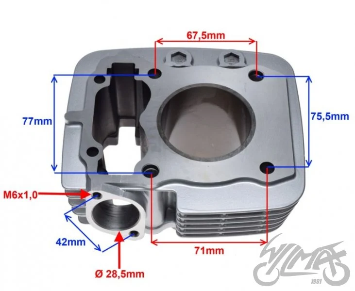 Cylinder 57,40 do Hondy CBF 150 — ujęcie 2