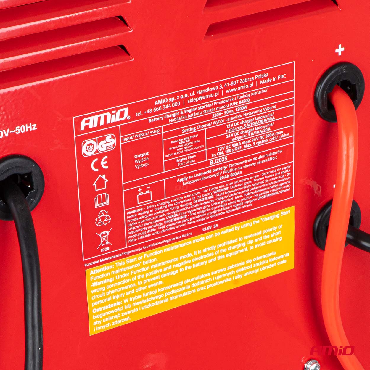 Prostownik z funkcją rozruchu 230 V max 40A 12 V 24 V rozruch 300A — ujęcie 11