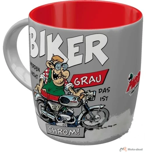 Kubek motomania biker chrom 43084
