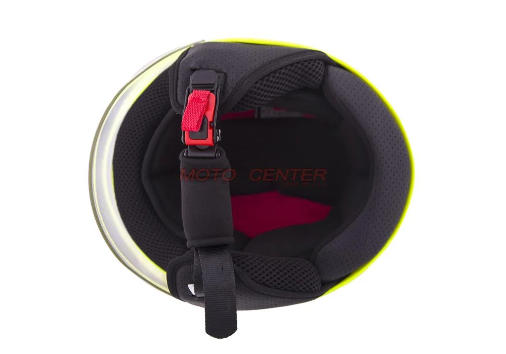 Kask motocyklowy otwarty dziecięcy BLEXX YA-215 żółty fluo L ECER22.06 Homologacja ECE — ujęcie 6