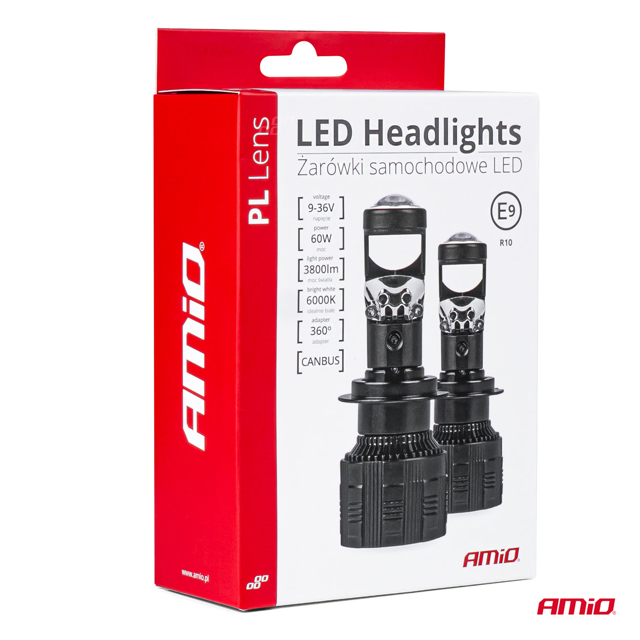Żarówki samochodowe LED seria PL Lens H7 soczewka 6000K Canbus — ujęcie 9