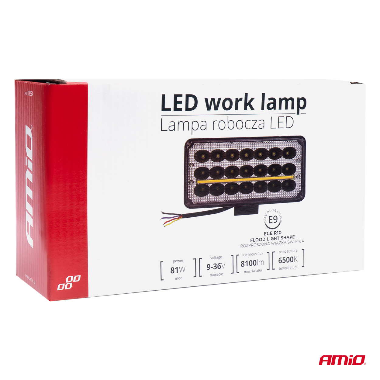 Lampa robocza LED szperacz AWL43 27 LED 81 W 12 V 24 V — ujęcie 5
