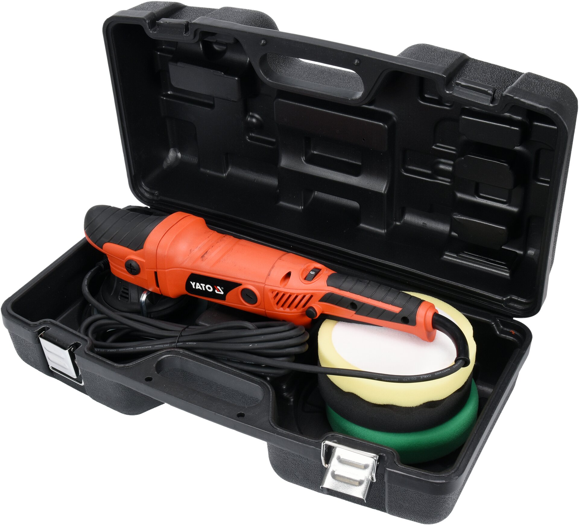 Polerka mimośrodowa YATO 1400 W + 3 krążki w zestawie YT-82200 — ujęcie 3
