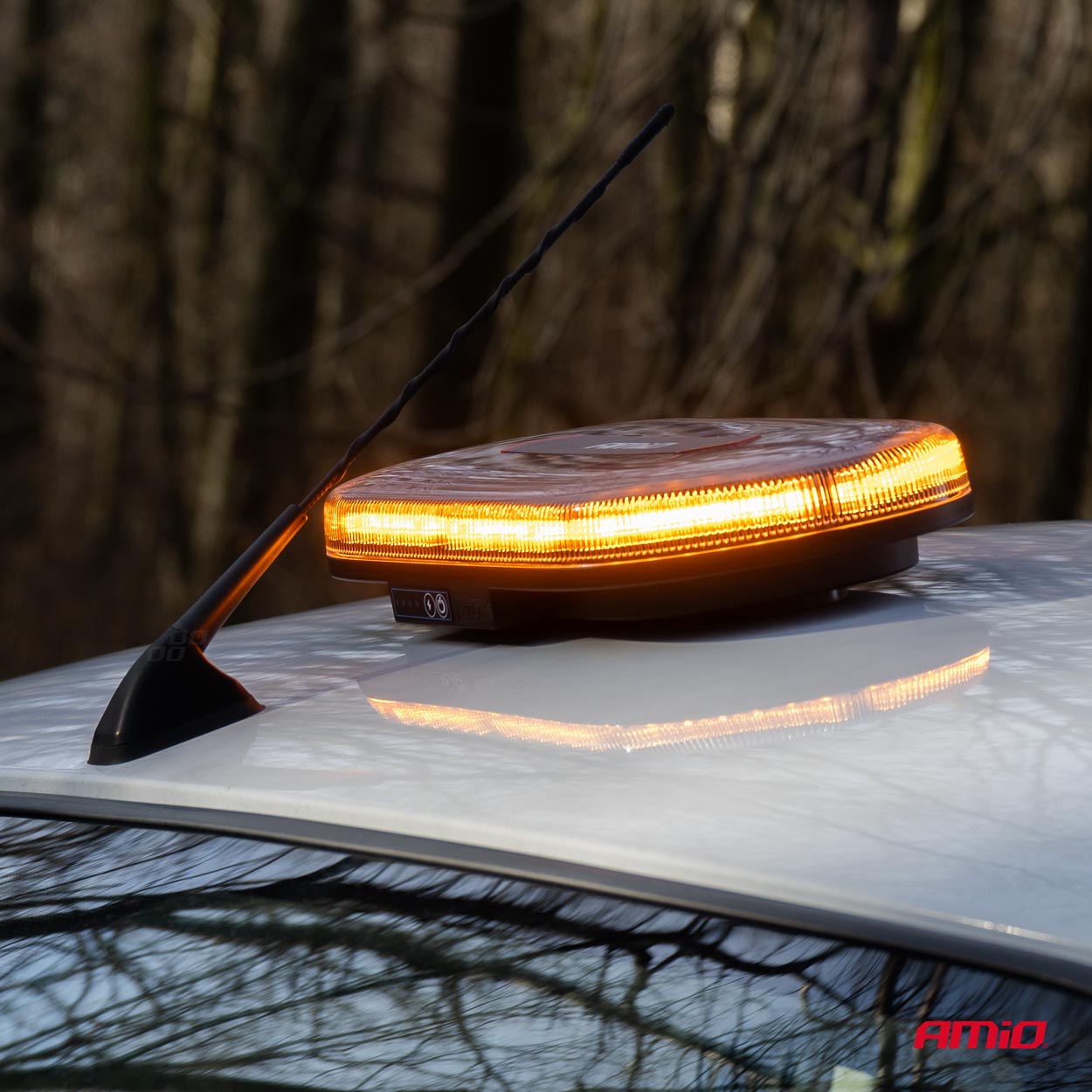 Belka ostrzegawcza bezprzewodowa LED z pilotem R65 R10 326x186x63 26 W 12 V 24 V — ujęcie 3