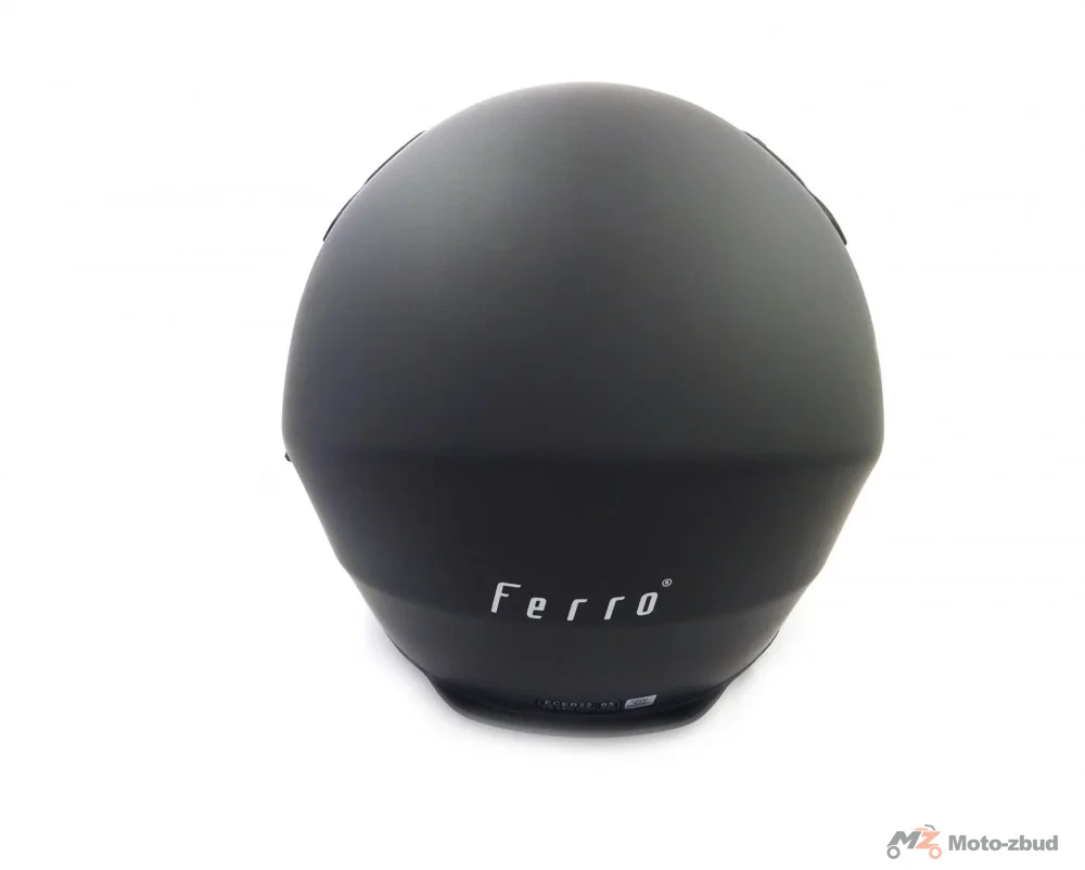 Kask Ferro 810A z szybą i blendą przeciwsłoneczną bez szczęki czarny mat M — ujęcie 3
