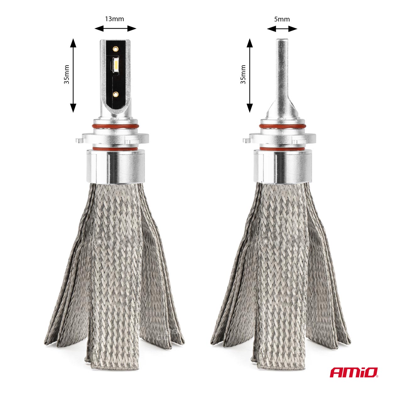 Żarówki samochodowe LED seria FLEX+ HB3 9005/HIR1 9011/H10 12 V 24 V 6000K Canbus AMIO-03664 — ujęcie 2
