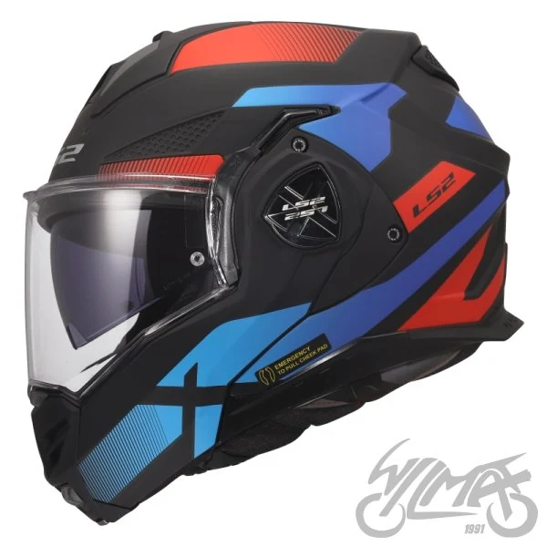 Kask szczękowy LS2 FF901 Advant X Nova Black Red Blue — L — ujęcie 2