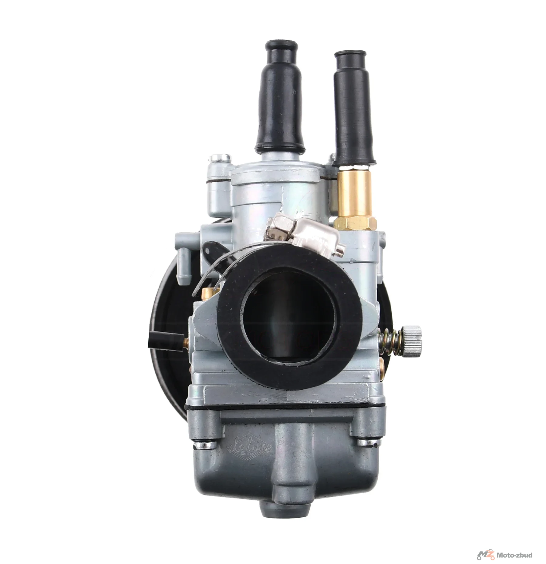 Gaźnik WSK 125 21 mm + króciec + filtr powietrza gąbka Dellorto Replika delux · ssanie ręczne — ujęcie 4