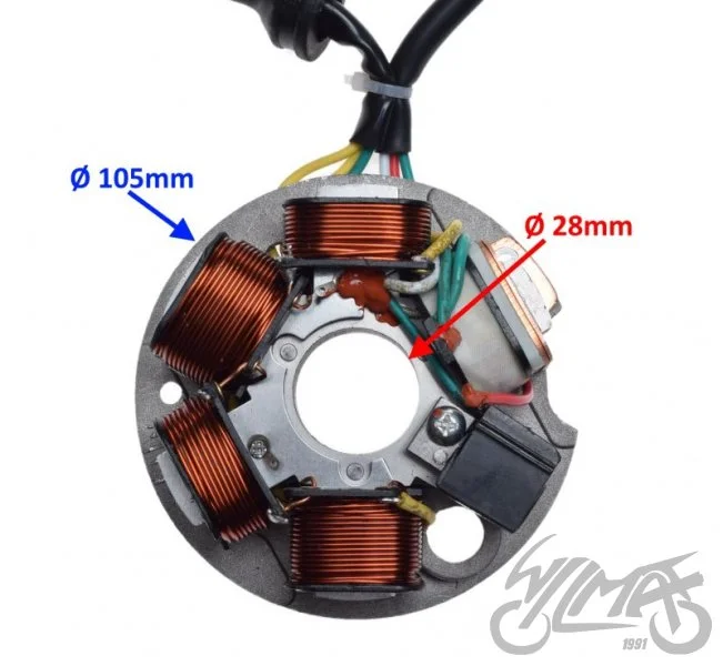 Stator iskrownik 5 cewek do Piaggio Vespa — ujęcie 2