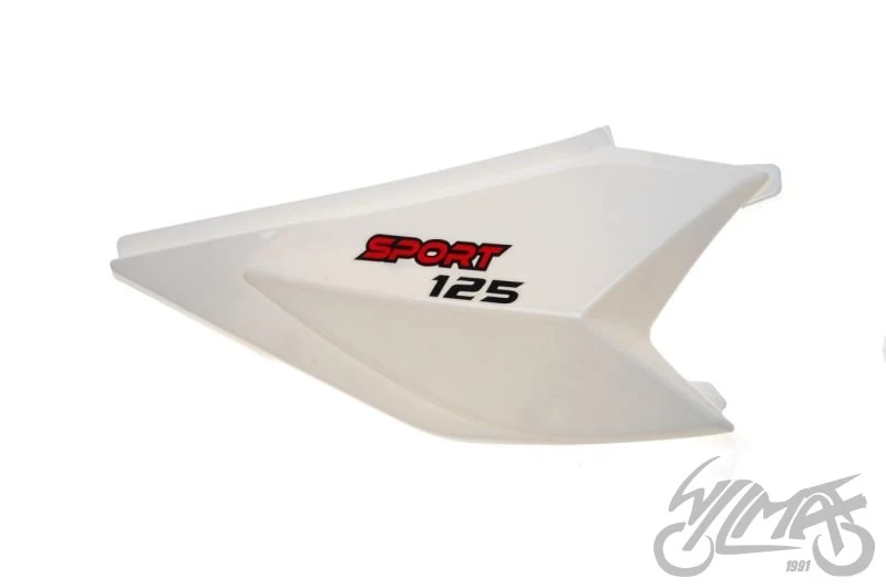 Osłona boczna prawa biała do Shineray XY125-10D — ujęcie 1