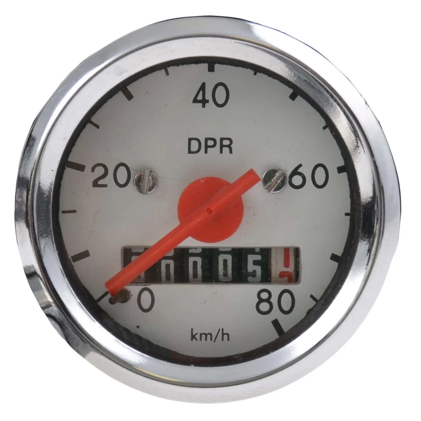 Licznik Simson S50/51 48 mm 80KM/H + podświetlenie biała tarcza DPR Classic — ujęcie 3
