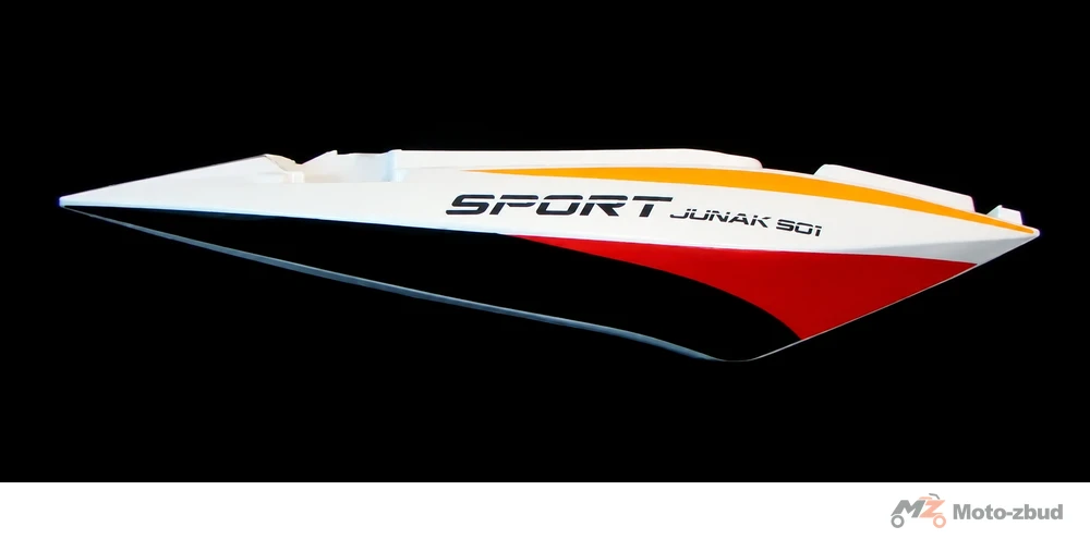 Junak 901 sport osłona pod siodłem prawa pomarańczowo-biało-czerwona