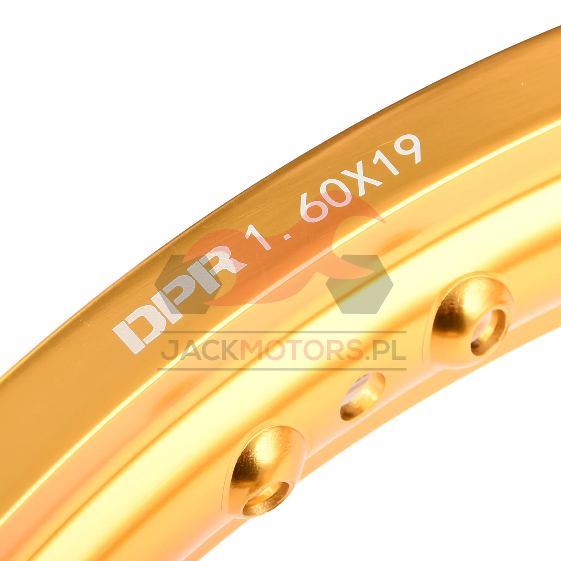 Obręcz koła 1,60 × 19 aluminiowa złota DPR Classic — ujęcie 2