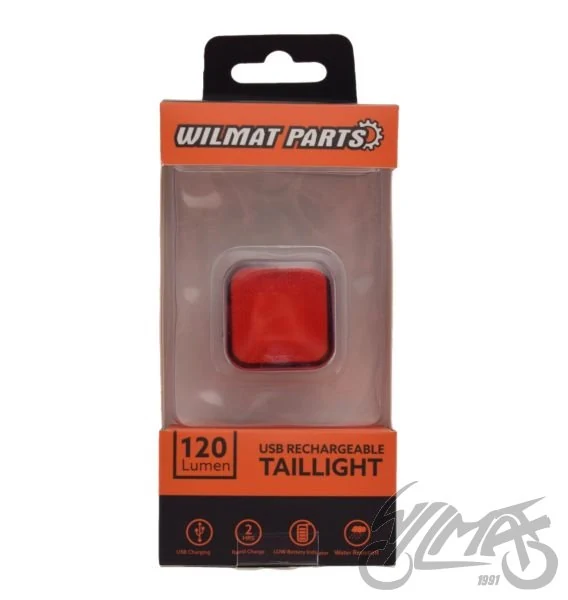 Lampka rowerowa tylna COB LED 120 lm — ujęcie 2