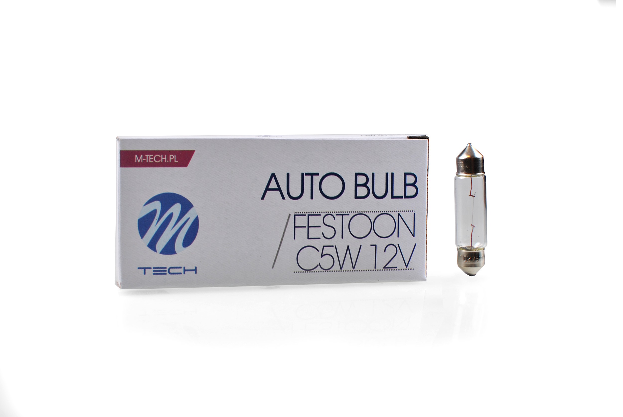 Żarówka rurkowa C5W 12V/5W/41 mm, 10 szt. M-Tech Z34 — ujęcie 3