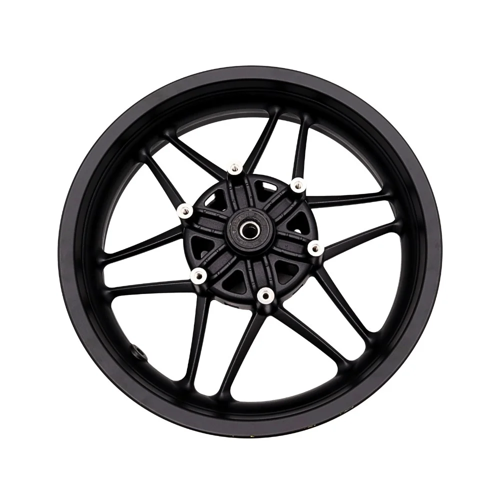 Junak M12VINTAGE400 felga 17 × 3,50 koła przód (czarny mat) (12-ramienna) — ujęcie 4
