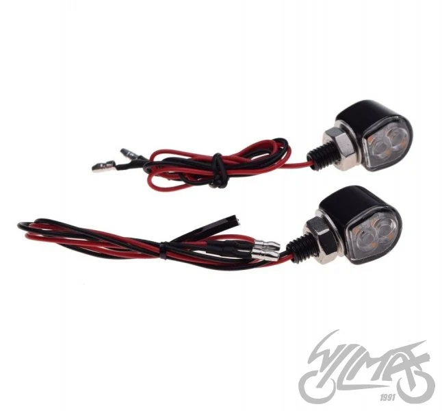 Kierunkowskaz mini LED, czarny — komplet AM1494