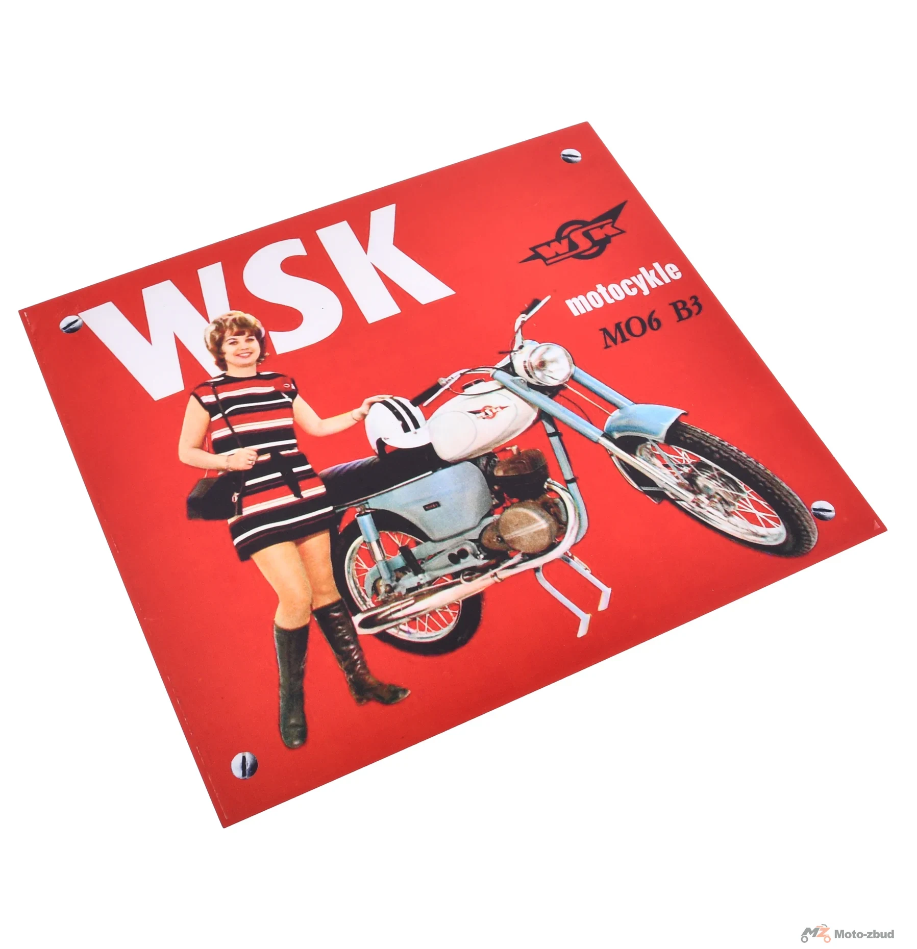 Tabliczka prl "WSK 125 M06B3" 33 × 29 cm PL