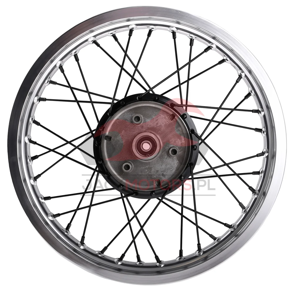 Koło jezdne Simson 1,85 × 16 S50/51/70 aluminium DPR Classic czarna piasta + szprychy — ujęcie 4