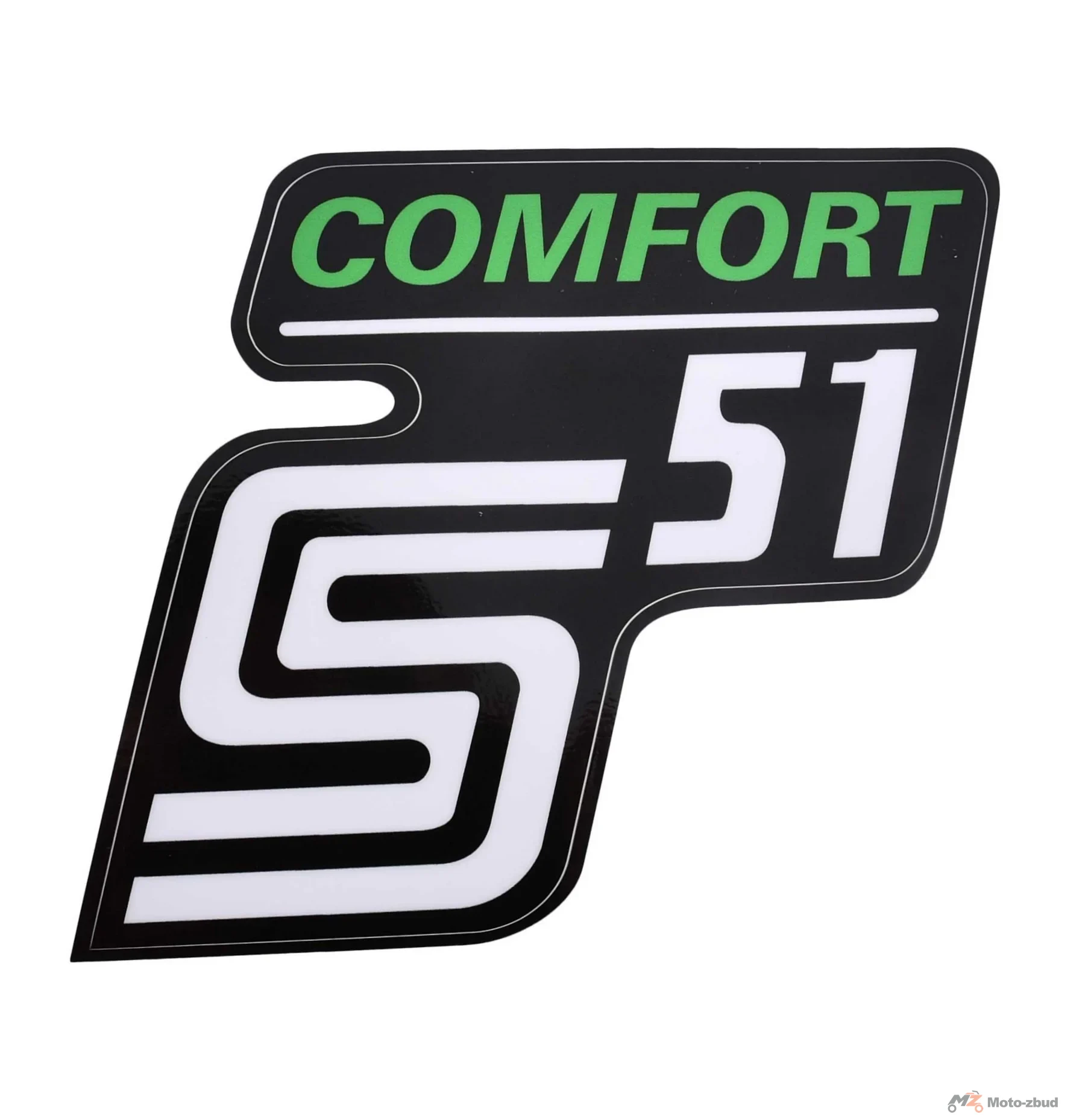 Naklejka Simson pokrywy comfort zielona premium MZA