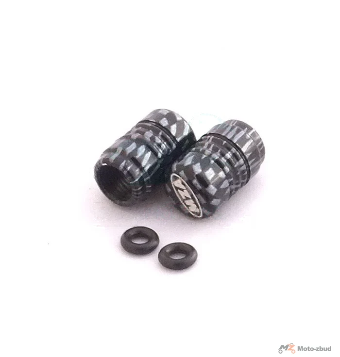 Nakrętka wentyla aluminium MZA carbon 2szt