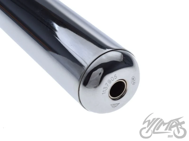 Tłumik Simson S51 chrom z obejmą Tajwan — ujęcie 2