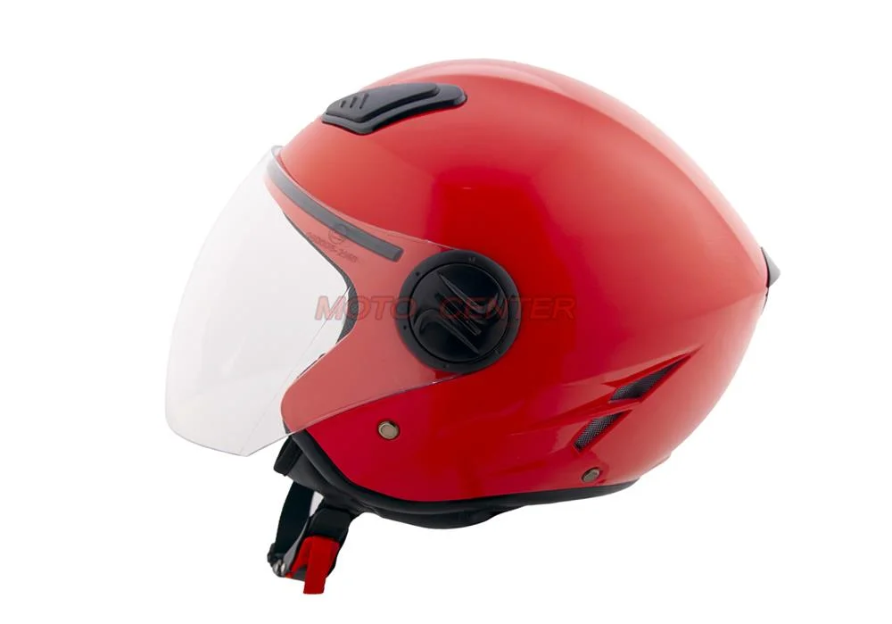 Kask motocyklowy otwarty City-Bike WL-202 czerwony rozmiar M ECER22.06 — ujęcie 2