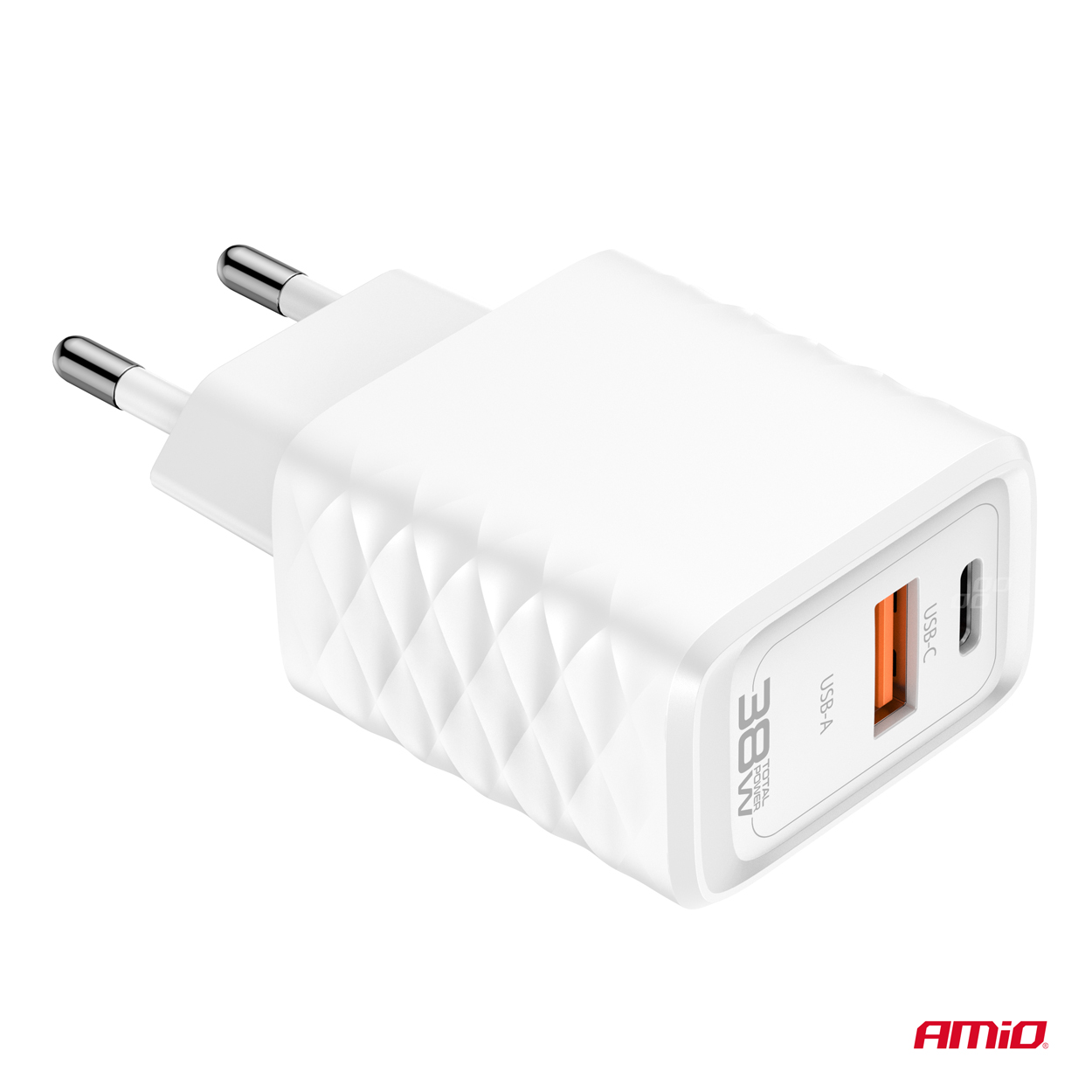 Ładowarka sieciowa Quick Charge GaN 38 W USB-A + USB-C — ujęcie 4