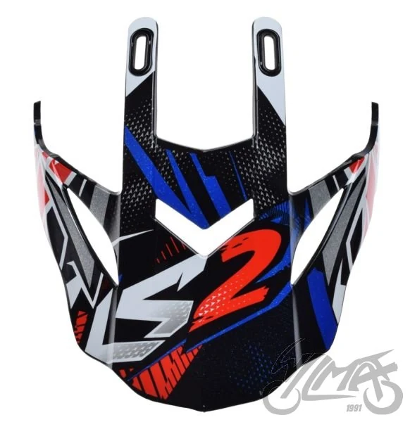 Daszek kasku MX437 strong blue red — ujęcie 2