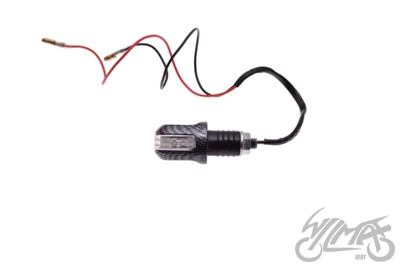 Kierunkowskazy LED carbon, biały klosz 12 V 1 W — para AM1376 — ujęcie 3