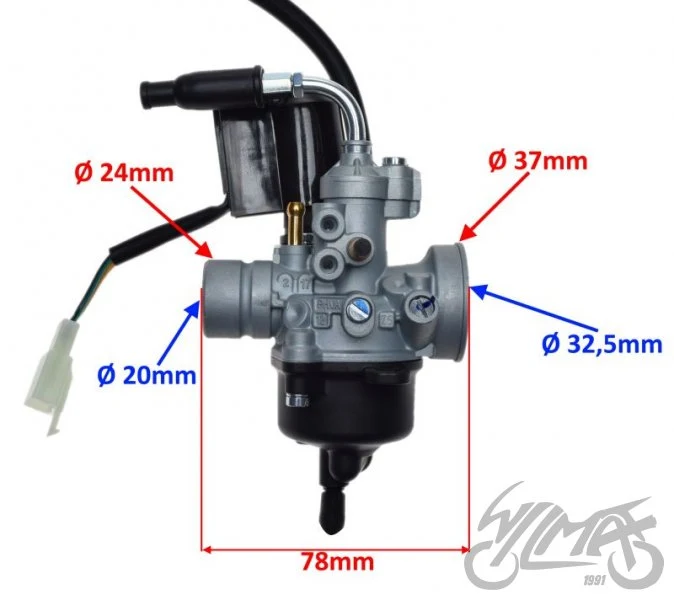 Gaźnik PHVA 17.5 mm, Neos / Jog / Aerox 2T — AY56740 — ujęcie 2