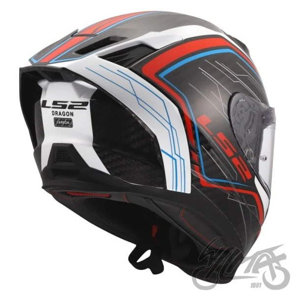 Kask LS2 FF807 Dragon Subic White Blue Red — rozmiar S — ujęcie 5