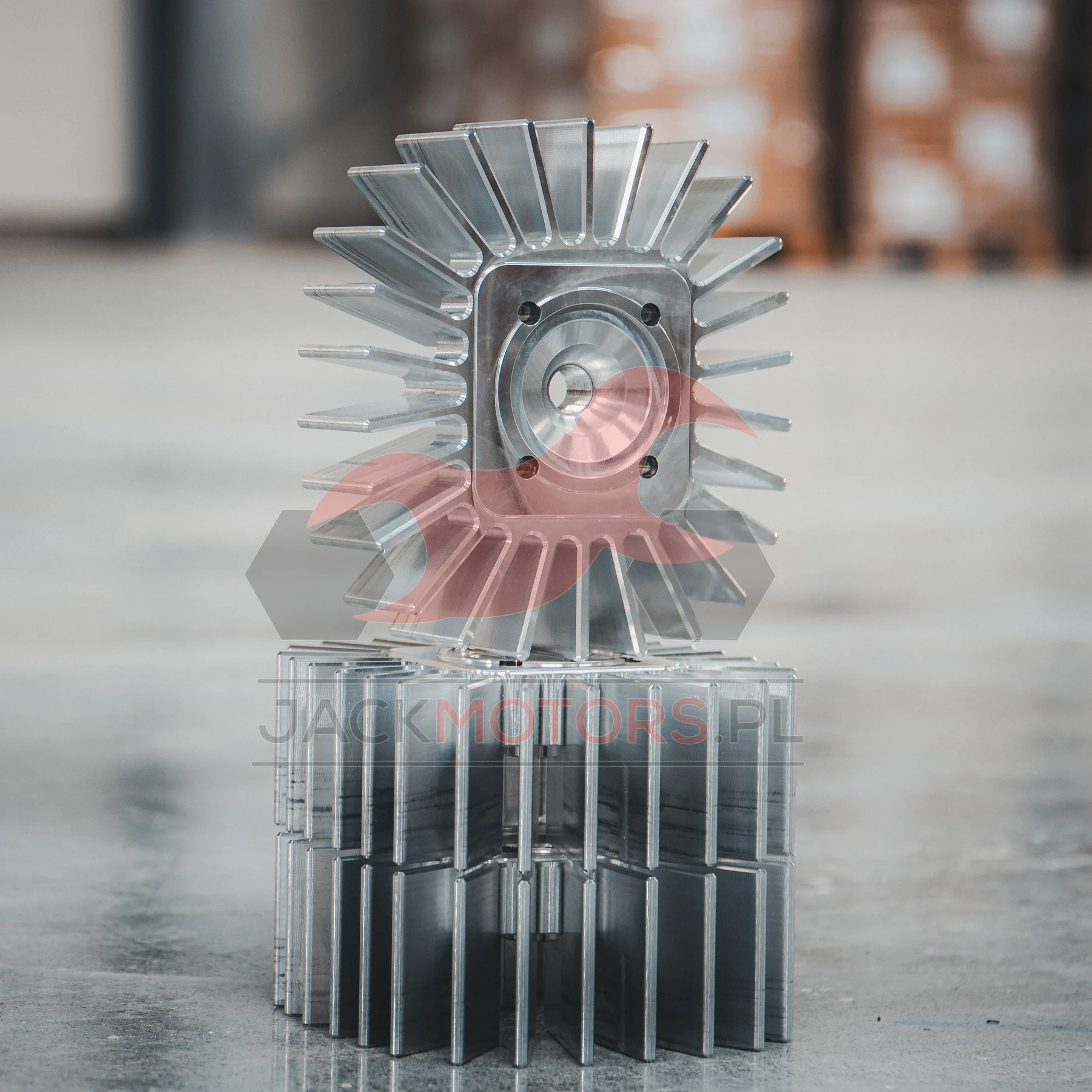 Głowica cylindra Jawa 50 40 mm tuning aluminium CNC słoneczko DPR Performance — ujęcie 8