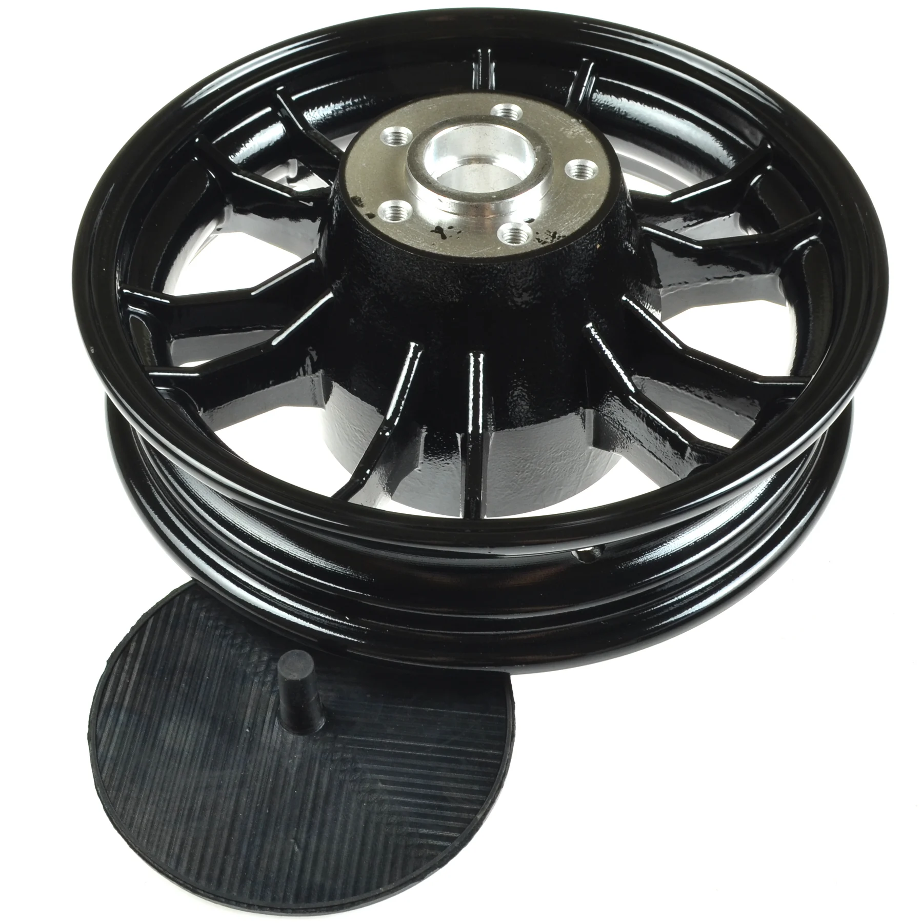 Koło jezdne / felga Romet Motorynka 9" czarna PL — ujęcie 1