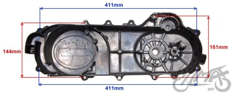 Pokrywa paska napędowego 460 mm GY6 4T — ujęcie 3