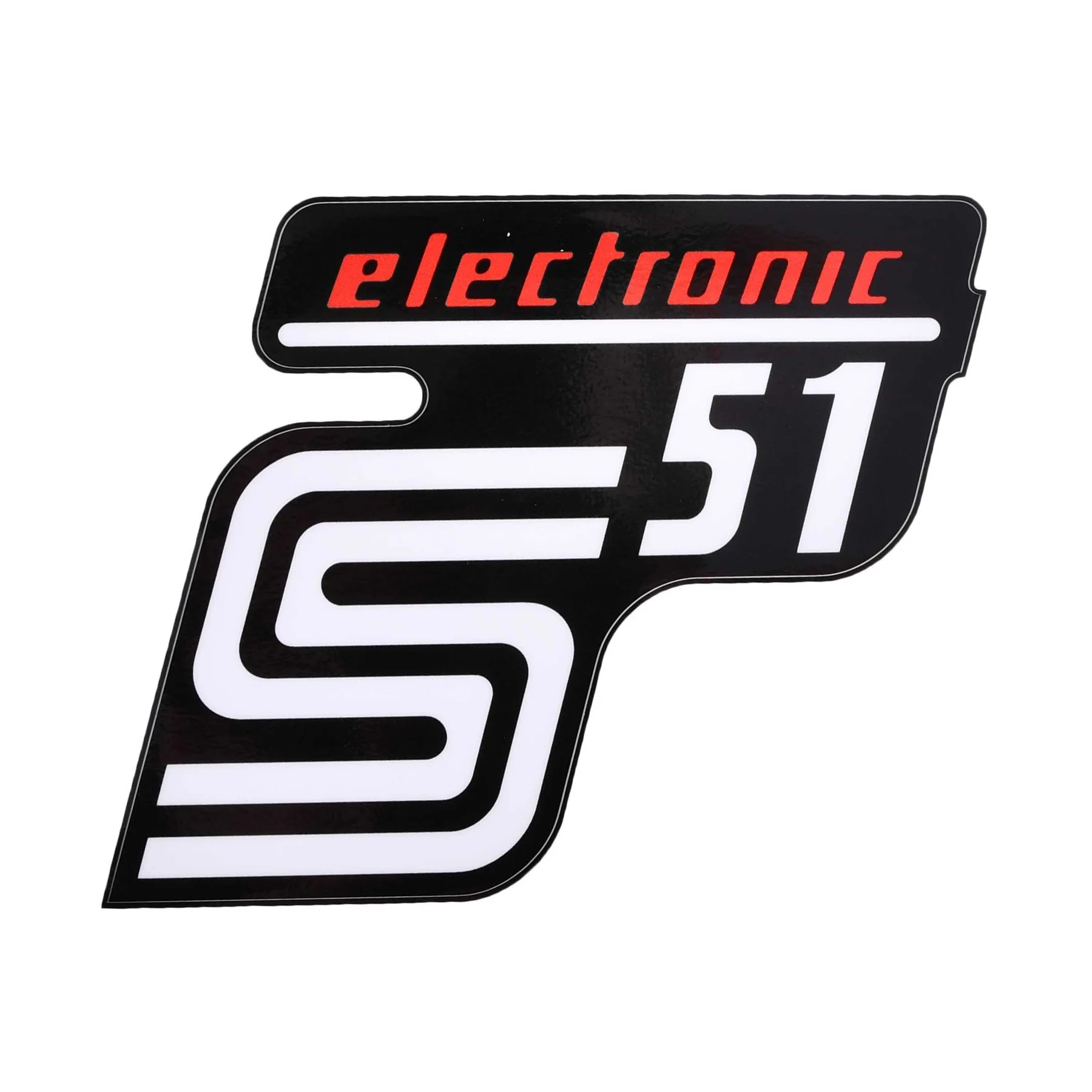 Naklejka Simson pokrywy electronic czerwona premium MZA — ujęcie 1