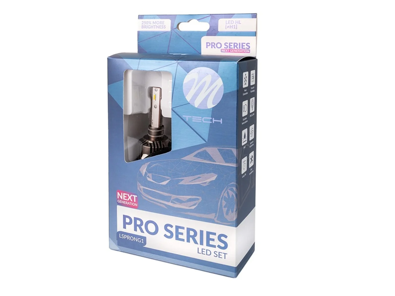 Żarówki M-TECH PRO SERIES NEXT GENERATION H1 6500K 40W — ujęcie 3