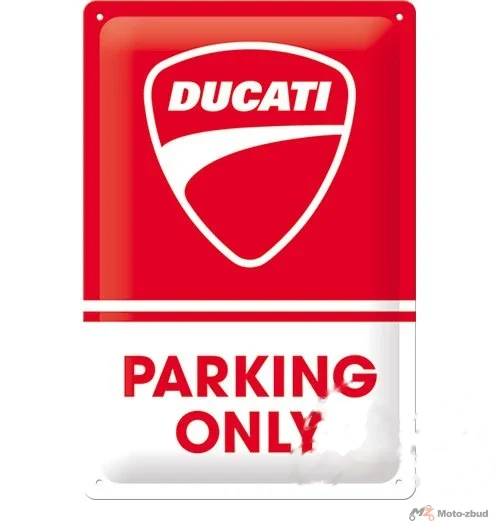 Tablica plakat 20 × 30 Ducati parking only 22426