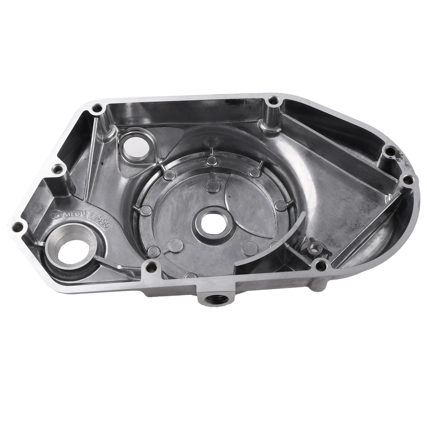 Pokrywa silnika Simson S51 SR50 lewa Ml-Megu aluminium polerowana — ujęcie 3