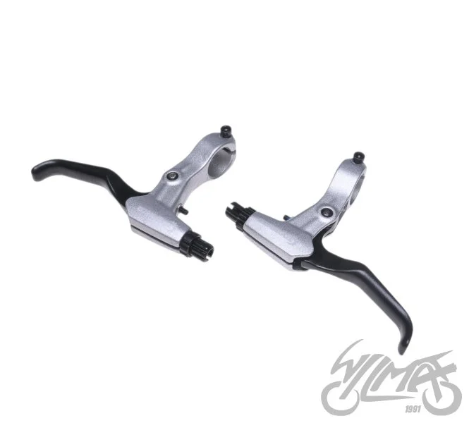 Dźwignia hamulca rower v-brake 3 palce aluminium srebrne — ujęcie 1