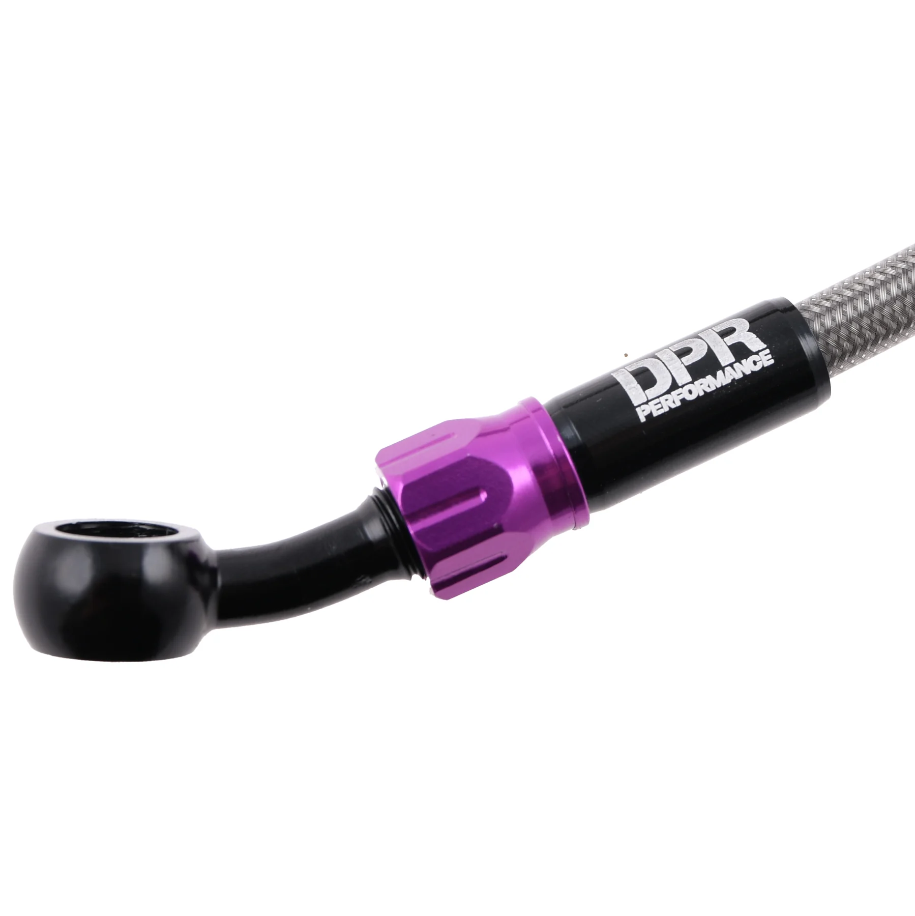 Przewód hamulcowy w oplocie 90 cm srebrno fioletowy V2 DPR Performance — ujęcie 1