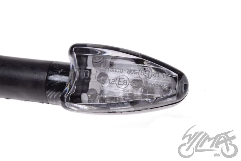 Kierunkowskazy LED carbon, biały klosz 12 V 1 W — para AM1329 — ujęcie 2