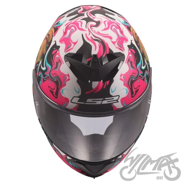 Kask LS2 FF820 Rapid III Cyberg Purple Cyan — S — ujęcie 3