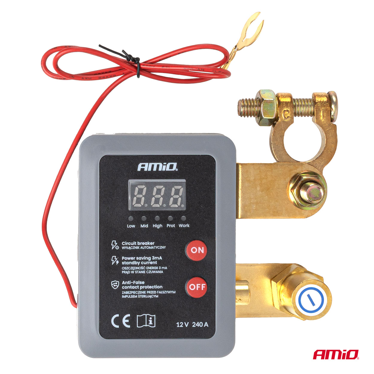 Zdalny automatyczny wyłącznik akumulatora 12 V 240A (BATT) — ujęcie 4