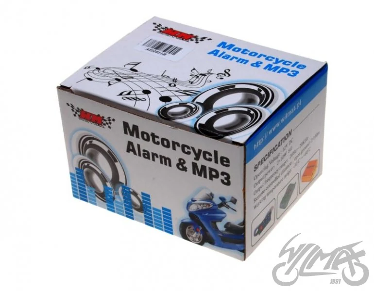 Zestaw audio bez alarmu czarny motocykl - skuter — ujęcie 5