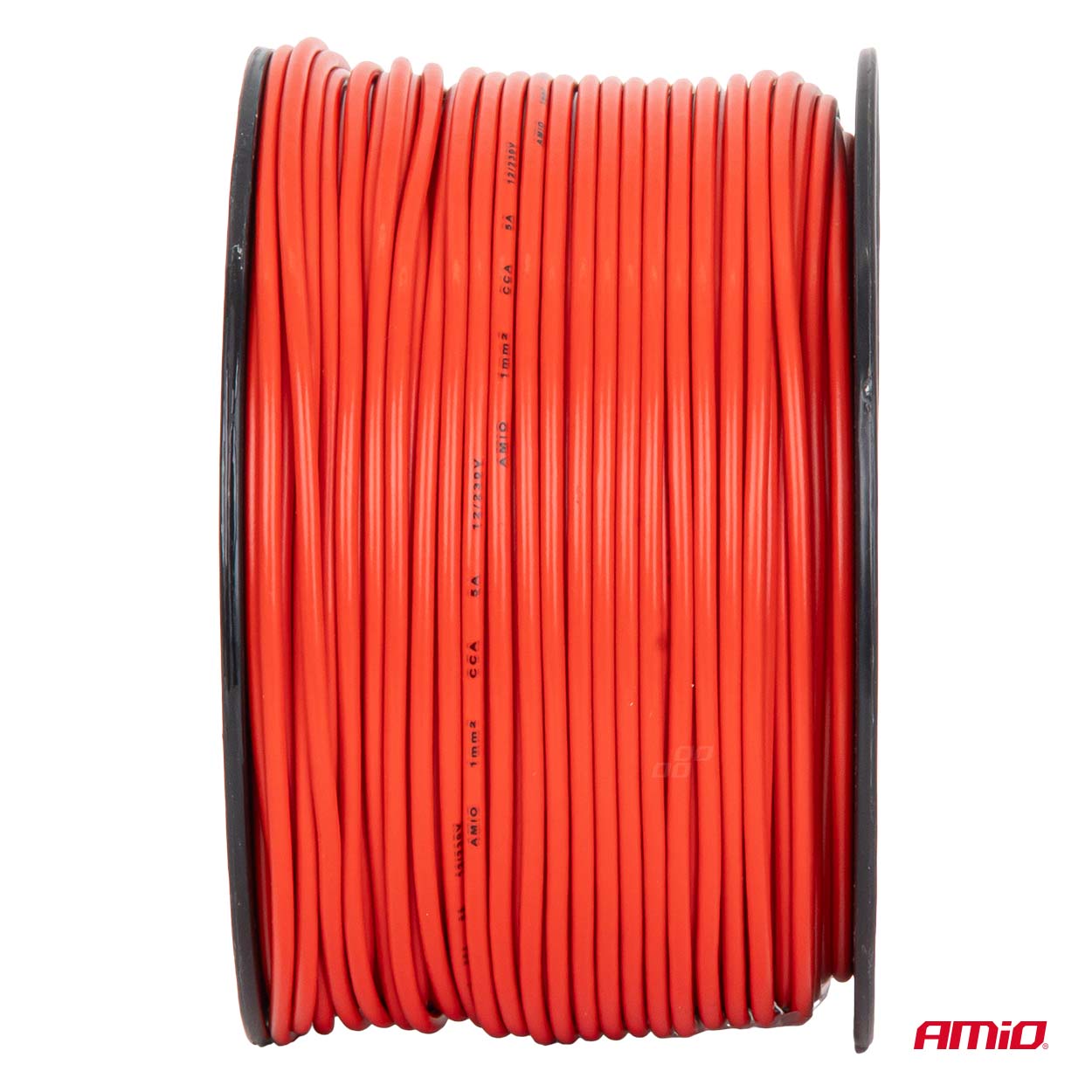 Przewód jednożyłowy czerwony CCA 1x1mm2 100m 5A 12/230V — ujęcie 3