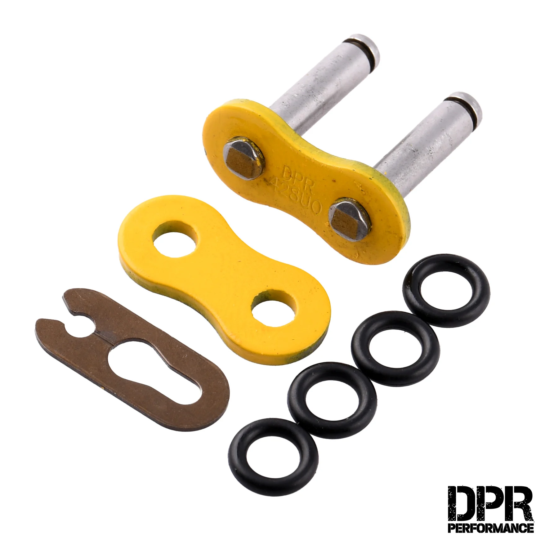Spinka łańcucha 428UO oring żółta DPR Performance — ujęcie 1
