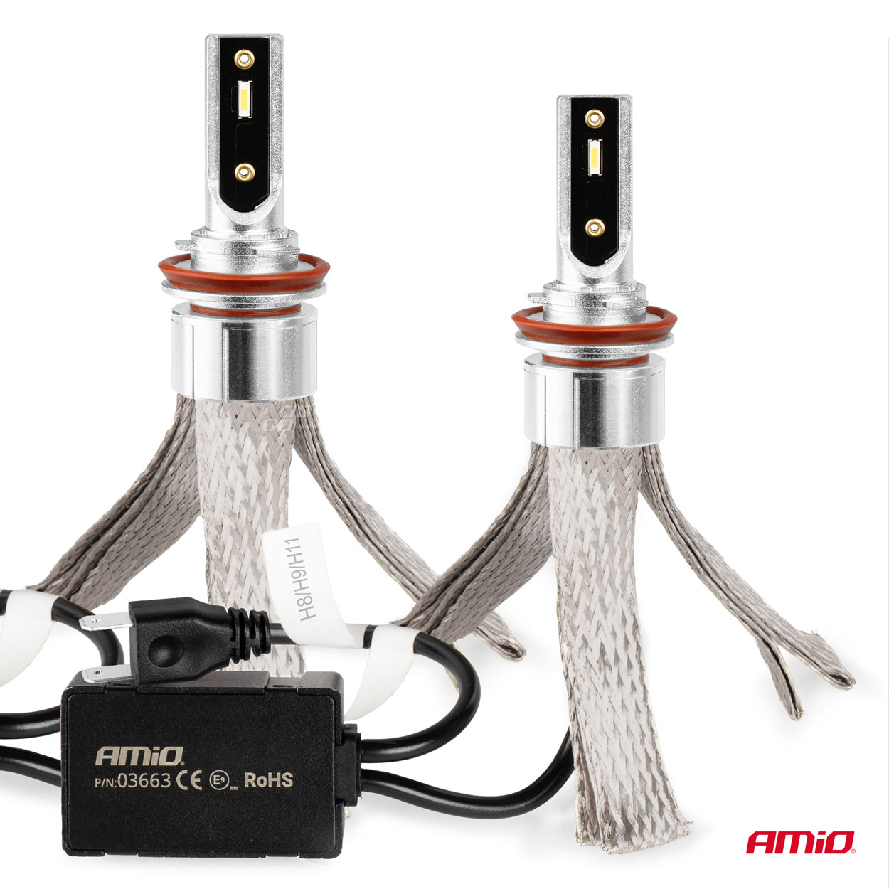 Żarówki samochodowe LED FLEX+ H8 H9 H11 H16 12 V 24 V 6000K Canbus AMIO-03663 — ujęcie 4