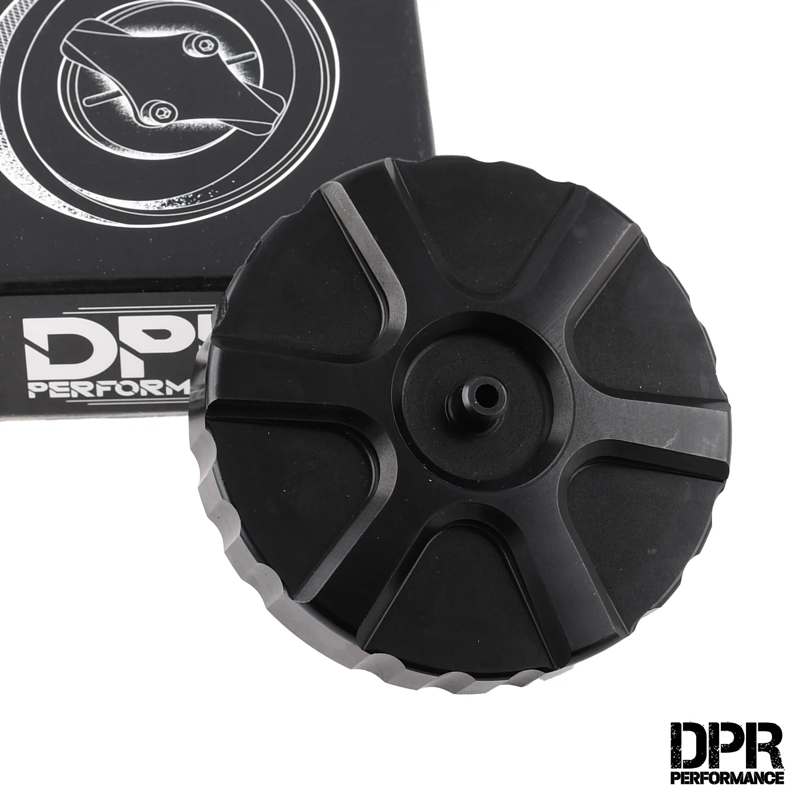 Korek zbiornika paliwa Simson aluminium CNC V6 czarny DPR Performance — ujęcie 1