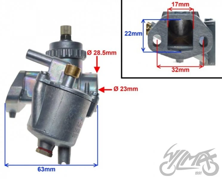Gaźnik Jawa 50 — JA30018B — ujęcie 2